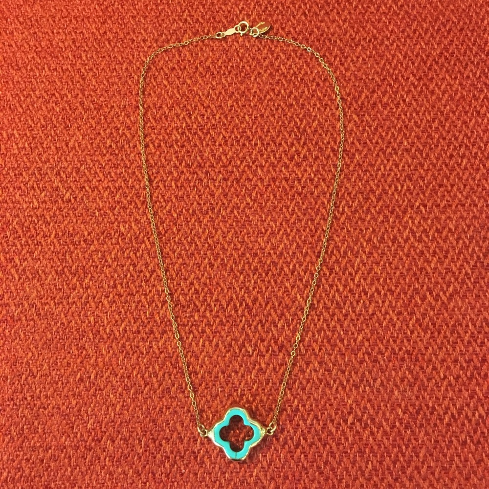 Turquoise/Gold Necklace - Picture 2 of 6